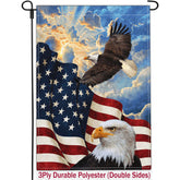 Kmxzint Memorial Day eagle flag for outdoor display
