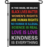KNAPAL Pride flag 12x18 front view, vibrant colors for outdoor display.