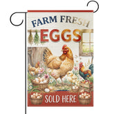 Koazava farm flag front view with double-sided messaging for curbside visibility.