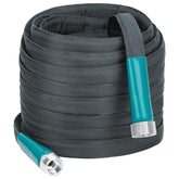 KOBAZ lightweight 50ft hose coiled, easy handling for garden chores.