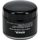 Kohler 12-050-01-S1 oil filter front view for reliable engine protection and easy maintenance.
