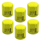 Kohler 52-050-02-S engine oil filter six-pack for compatible Kohler engines, ready for maintenance.