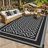 Kohree RV Outdoor Rug 9x12 reversible on deck for versatile outdoor decor