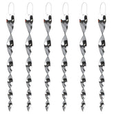 KOKMEYA Bird Scare Rods silver spirals rotate in sun to deter birds