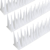 KOKMEYA bird spikes mounted on a fence for outdoor deterrence against pigeons