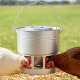 KOL hanging chicken feeder with 20lb capacity ready for coop use