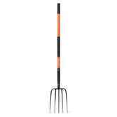 KOLEIYA 57-inch pitchfork with manganese steel teeth for durable compost turning.