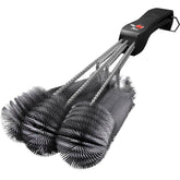 Kona 360 Clean Grill Brush with an 18-inch handle for safer, faster grill cleaning.