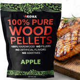 Kona Apple Smoker Pellets bag 2lb for rich smoke flavor on grills.