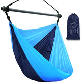 Konosnd hammock chair in navy for portable outdoor relaxation.