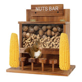 KOOPRO Squirrel Feeder on outdoor tree with four perches for multi-squirrel dining