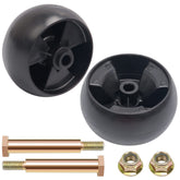 KOOTANS deck wheels 2-pack for easy mower deck height adjustment and smooth rolling.