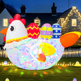 KOOY built-in colorful lights illuminate your lawn for Easter nights.