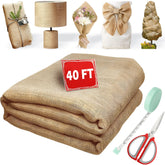 Koretech burlap roll 40x40ft, durable garden fabric for protection and decoration.