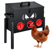 Koretech large-capacity feeder viewed from top for easy refills and long feeding intervals