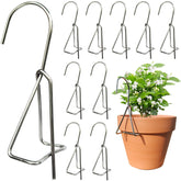KOROI stainless steel plant hanger wall clip secures pots indoors and outdoors.