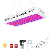 Koscheal KS2000 full spectrum LED light for indoor plant growth and healthy leaves