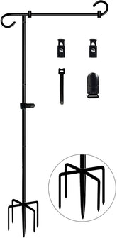 Koutemie 49-inch tall flag stand ready to showcase a 12x18 garden flag.