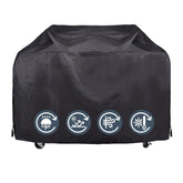 KPT heavy-duty BBQ cover shields a 60-68 inch grill from rain and sun.