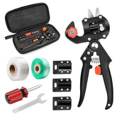 KREWEY 2-in-1 grafting tools set ready for pruning and grafting tasks.
