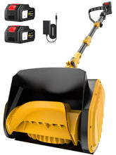 Krmspe Electric Snow Shovel front view showing cordless design for easy snow removal