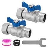 Kruuvax 304 stainless steel shut off valve close-up shows rugged outdoor durability.