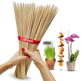 KT Deals bamboo plant stake 16 inch pack supports indoor plants and vegetables.