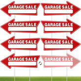 Kuco 7-piece garage sale signs set improves event visibility
