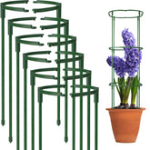 The kulusion 12-pack half-round plant stake supports tomato vines for steady growth.