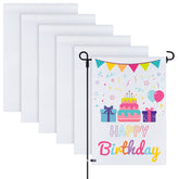 KUUQA blank garden flags 6-pack for DIY crafts and seasonal displays