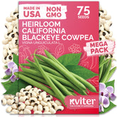 KVITER California Black Eyed Peas seeds seed packet ready for outdoor planting