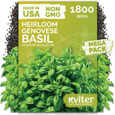 KVITER Genovese basil seeds pack ready for kitchen garden planting.