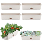 KvyusFlourish rectangle planter 16x4 window boxes for tidy, organized windowsills.