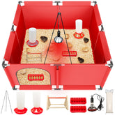 Kweetle brooder box assembly shows a sturdy, secure chick housing setup.