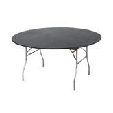 Kwik-Covers 60 inch round pack with five black covers for events.
