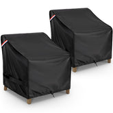 KylinLucky waterproof patio chair cover front view protects against rain and sun
