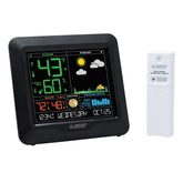 La Crosse Technology Color Forecast Station with large display for easy temperature and forecast reading.