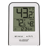 La Crosse Technology wireless station main unit display for at-a-glance indoor/outdoor data.