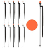 La Farah drip micro sprinkler heads on stakes deliver 360-degree coverage for efficient watering