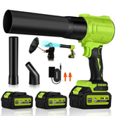 Laapee cordless leaf blower turbo in action delivering fast yard cleanup
