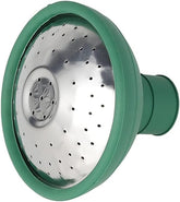 Labriciyon green universal rose head sprinkler delivers gentle, even watering for seedlings.