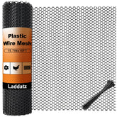 Laddatz plastic garden mesh roll protects plants while defining safe outdoor spaces.