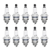 Laffoonparts spark plug kit 10pcs package improves fuel efficiency and reliable starts.