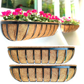 LaLaGreen outdoor wall planter 30-inch two-pack for balcony organization and green space