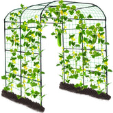 Lalahoni large garden trellis arch supports climbing plants while enhancing garden entry.