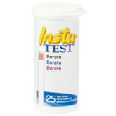 LaMotte Insta-Test Borate strips in the bottle provide quick 0–80 ppm borate readings for water testing.