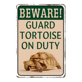 Lamvao tortoise habitat sign 8x12 adds playful outdoor decor for reptile lovers.