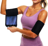 Lancsdom Arm Trimmers worn by women and men during workouts to boost sweat.
