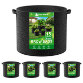 Land Guard grow bags 15 gal highlight flexible fabric and easy portability for containers.