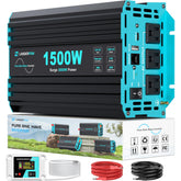 LANDERPOW 1500W pure sine inverter delivers clean power for sensitive electronics.